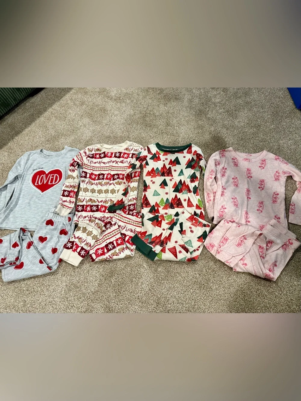 Kids Long Sleeve Pajama Sets Bundle